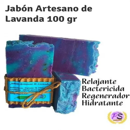 Jabón de LAVANDA Artesano de Aceite de Oliva 100gr 